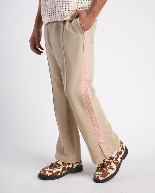 Sonoma Zip Flare Trousers - Beige