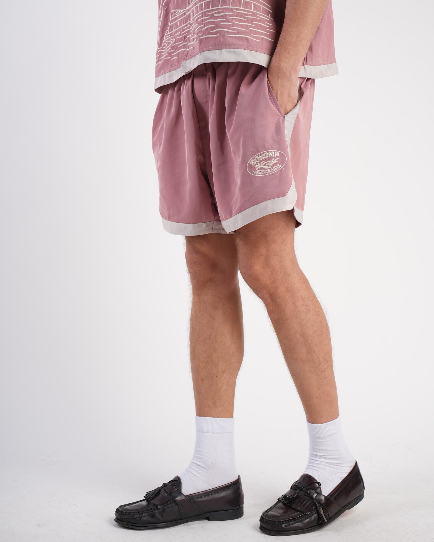 Sonoma Poolside Pink Warm Up Shorts