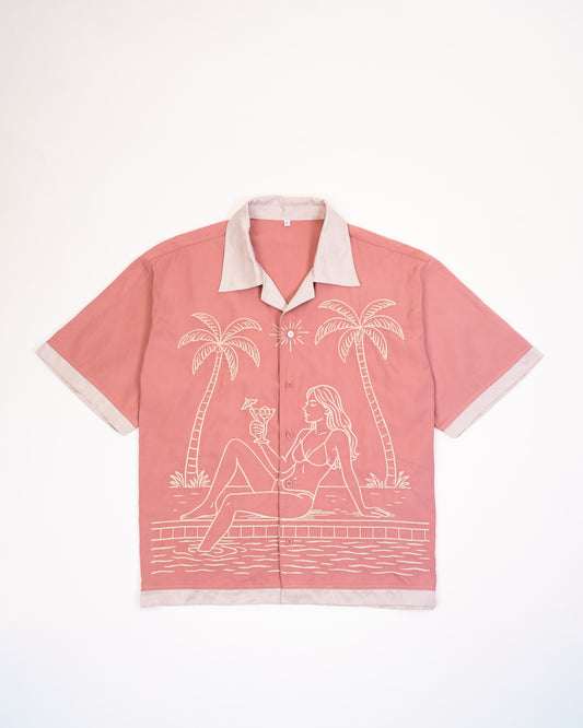 Poolside Pink Warmup Shirt