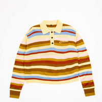 Sonoma Yellow Striped Rugby Knit