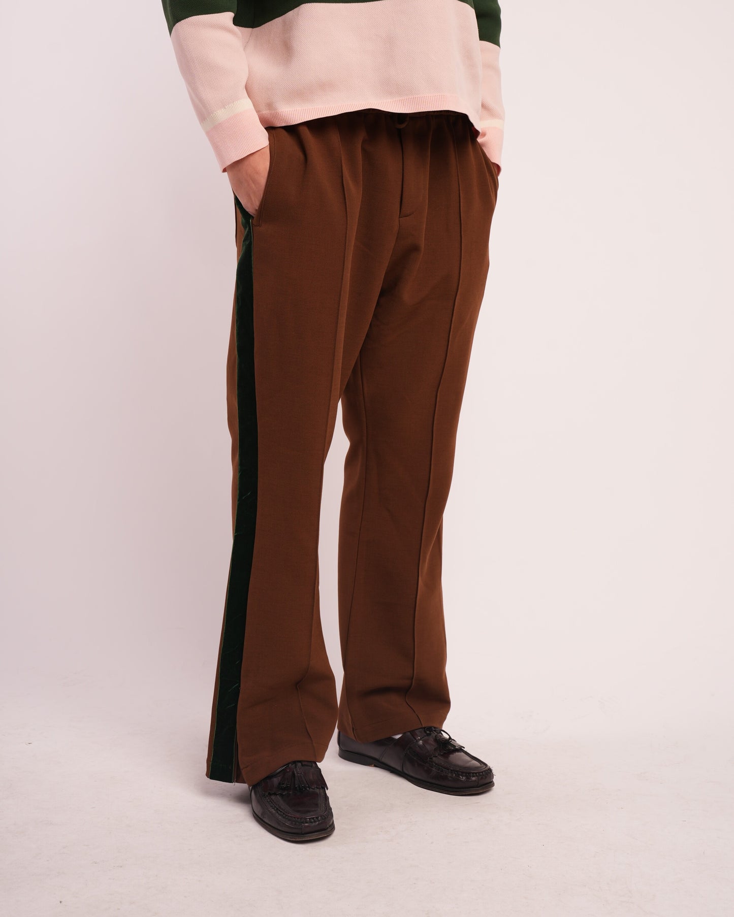 Sonoma Zip Flare Trousers - Brown