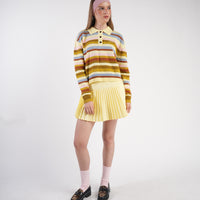 Sonoma Yellow Striped Rugby Knit