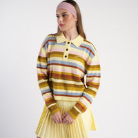 Sonoma Yellow Striped Rugby Knit