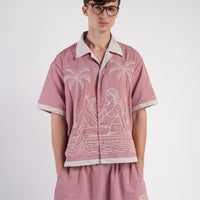 Poolside Pink Warmup Shirt