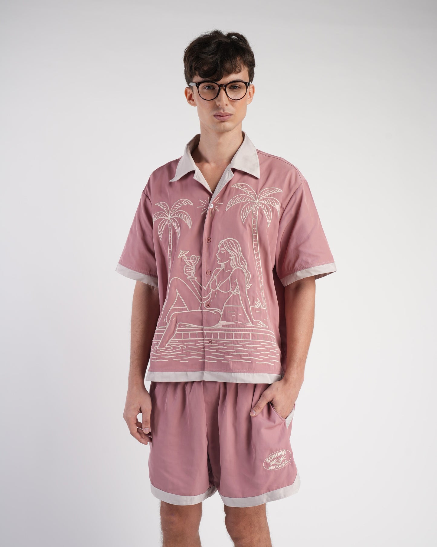Poolside Pink Warmup Shirt